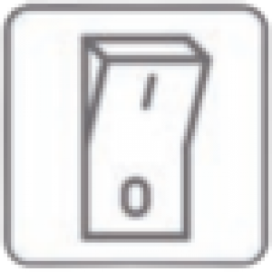 Wippschalter in grau - Funktion: An/Aus